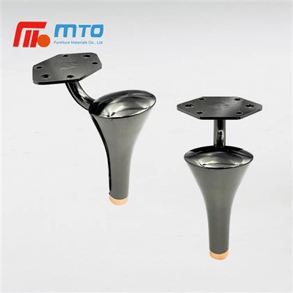 Patas De Sofá Metal Negro